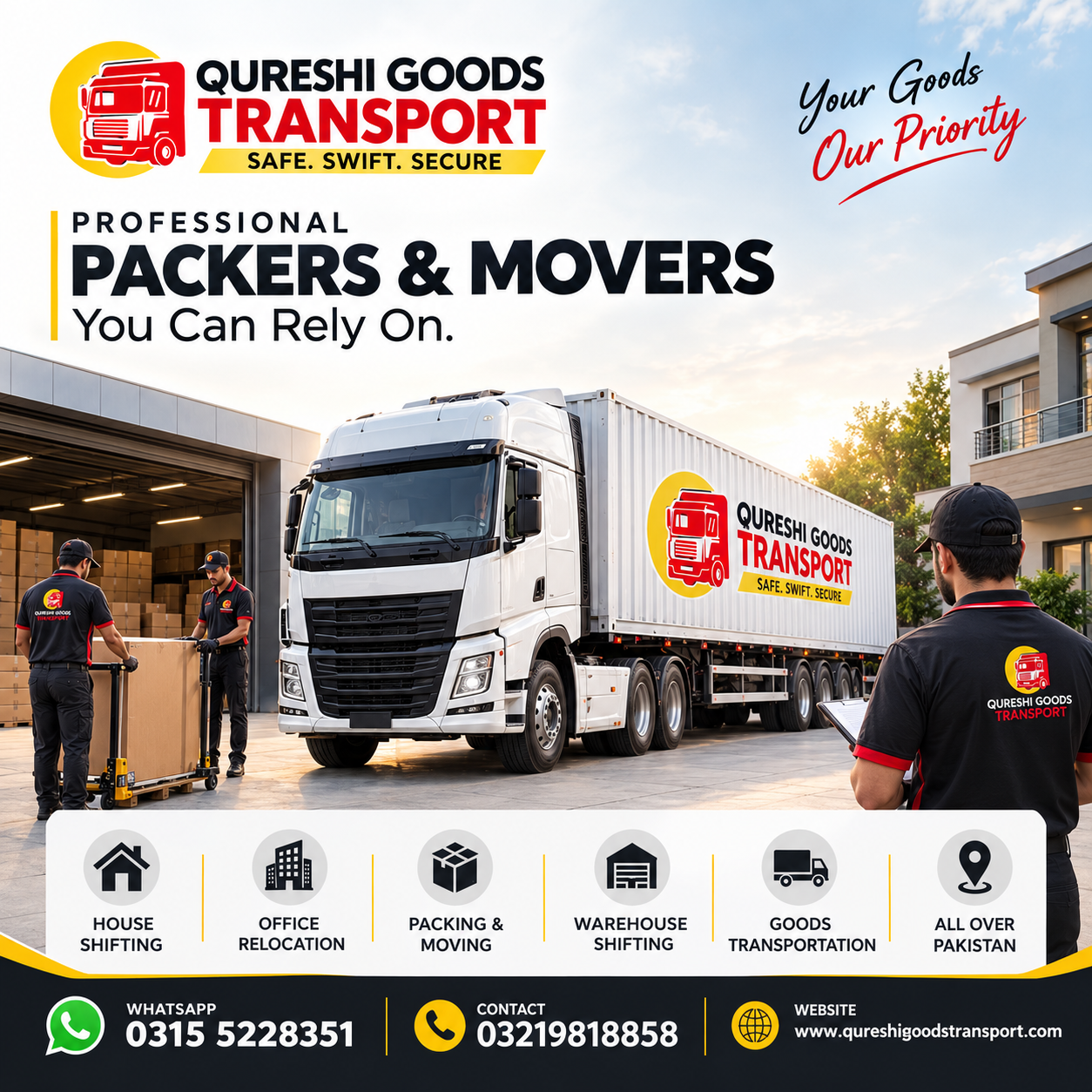 Professional Packers & Movers, You Can Rely On.